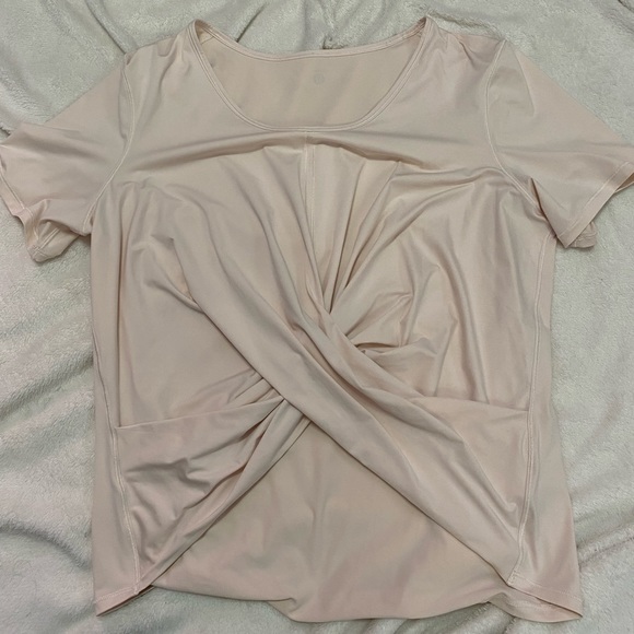 lululemon athletica Tops - Lululemon Light Pink Athletic T-shirt